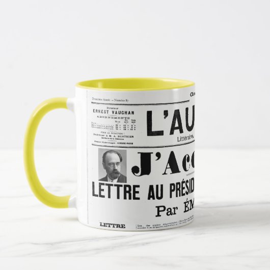 J. Anklage Emile Zola Tasse (Links)