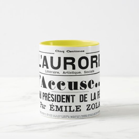 J. Anklage Emile Zola Tasse (Zentrum)
