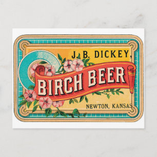 J. B. Dickey Birkenbier Newton Kansas Vintage Kuns Postkarte