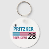 J.B. Pritzker 2028 Schlüsselanhänger (Rückseite)