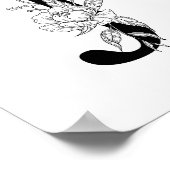 J. botanische Monografie. Initialbuchstaben mit Ba Poster (Ecke)