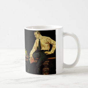 J.C.Leyendecker Anzeige für Pfeil-Krägen from 1910 Kaffeetasse