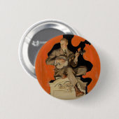 J.C. Leyendecker Banjo Player 1920 Art Deco Art Button (Vorne & Hinten)