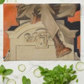 J.C. Leyendecker Banjo Player 1920 Art Deco Art Geschirrtuch (Gefaltet)