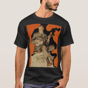 J.C. Leyendecker Banjo-Spieler 1920 Art Deco Kunst T-Shirt