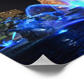 J.C. Nichols Brunnen in Royal Blue, Kansas City Poster (Ecke)