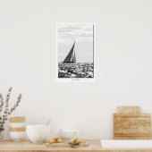 J Class Endeavour B&W-Poster Poster (Küche)