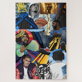 J.Cole Album Cover Mashup Poster Rap Musik Puzzle