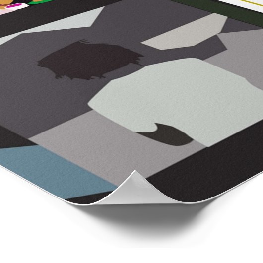 j cole minimale Alben Poster (Ecke)