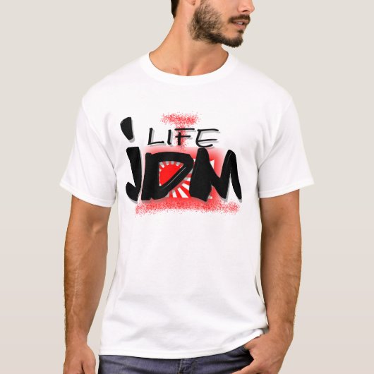 J.D.M. Leben-Rot T-Shirt (Vorderseite)