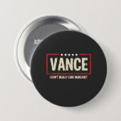 J. D Vance Funny Meme I Don't Really Care Margaret Button (Vorne & Hinten)