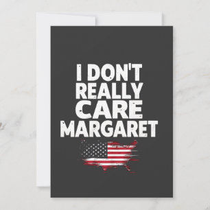 J. D Vance Funny Meme I Don't Really Care Margaret Feiertagskarte