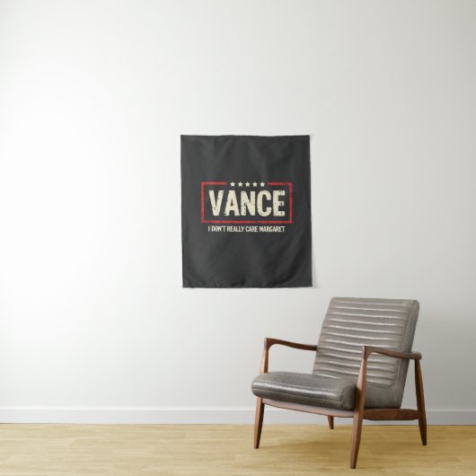 J. D Vance Funny Meme I Don't Really Care Margaret Wandteppich (Beispiel)