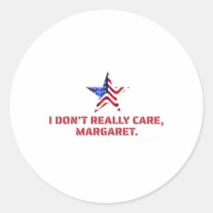 J.d. Vance "i Don't Really Care Margaret" Intervie Runder Aufkleber
