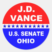 J.D. Vance US Senat Ohio 2022 Runder Aufkleber (Vorderseite)
