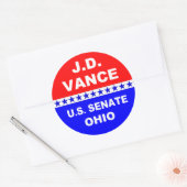 J.D. Vance US Senat Ohio 2022 Runder Aufkleber (Umschlag)