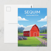 J.E.D.I. Farm Washington Postkarte (Vorne/Hinten)