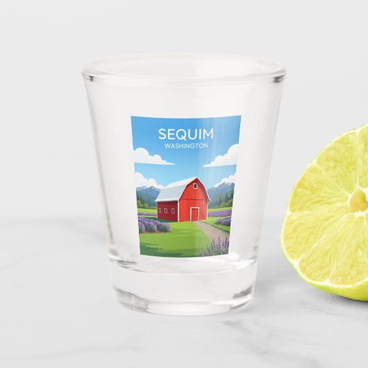 J.E.D.I. Farm Washington Schnapsglas (Vorderseite)