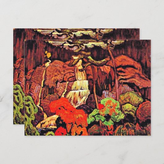 J.E.H. MacDonald - Algoma Waterfall, Postkarte (Vorne/Hinten)