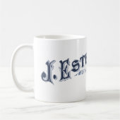 J. Estey & Co. Logo-Tasse Kaffeetasse (Links)