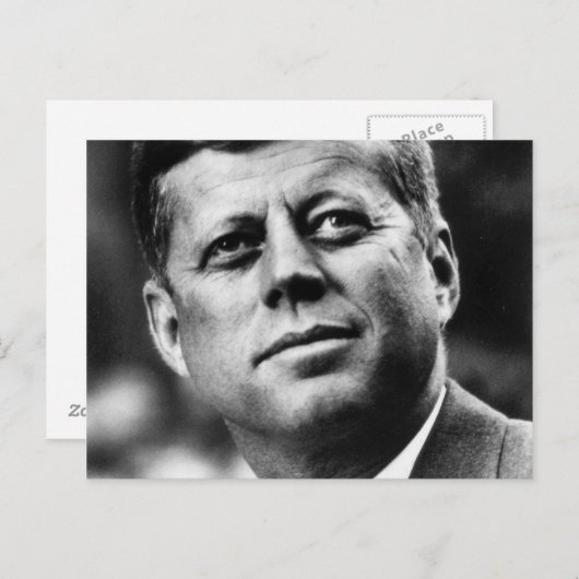 J.F.K. POSTKARTE (Vorne/Hinten)