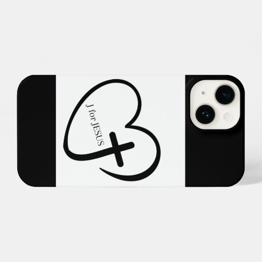 J for Jesus Phone Case iPhone Hülle (Rückseite (Horizontal))