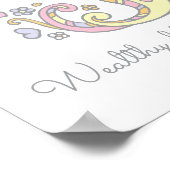 J für Jessica Initial Doodle Art Name bedeutet Poster (Ecke)