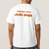 J&G Texas Weiners - Jerseys bester Chili verfolgt T-Shirt (Rückseite)