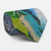 J Garcia Inspiriert Abstrakt Mens Krawatte von Sky (Gerollt)