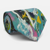 J Garcia Inspiriert Abstrakte Krawatte von Skye Ta (Gerollt)