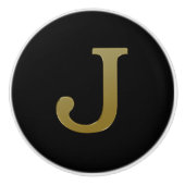 J Gold Keramikknauf (Vorderseite)