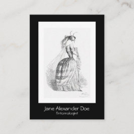 J. Grandville Entomologin Business Card Visitenkarte