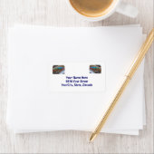 J & H "WIG LIT" Vintage Salzwasser-Schmiermittel Adressaufkleber (Insitu)