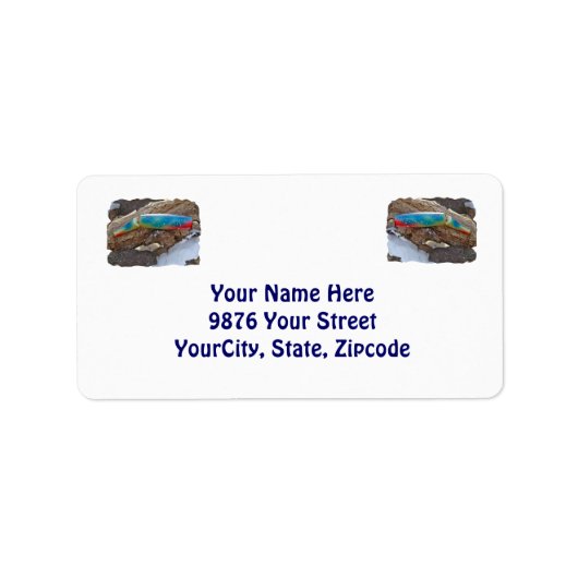 J & H "WIG LIT" Vintage Salzwasser-Schmiermittel Adressaufkleber (Vorne)