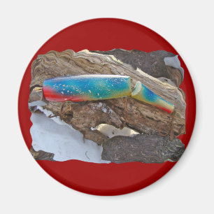 J & H "WIG LIT" Vintage Salzwasser-Schmiermittel Magnet