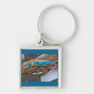 J & H "WIG LIT" Vintage Salzwasser-Schmiermittel Schlüsselanhänger