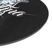 J Imitats Diamond Bling Monogram Schneidebrett (Ecke)
