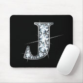 "J"-Imitats-"Diamond Bling"-Mousepad Mousepad (Mit Mouse)
