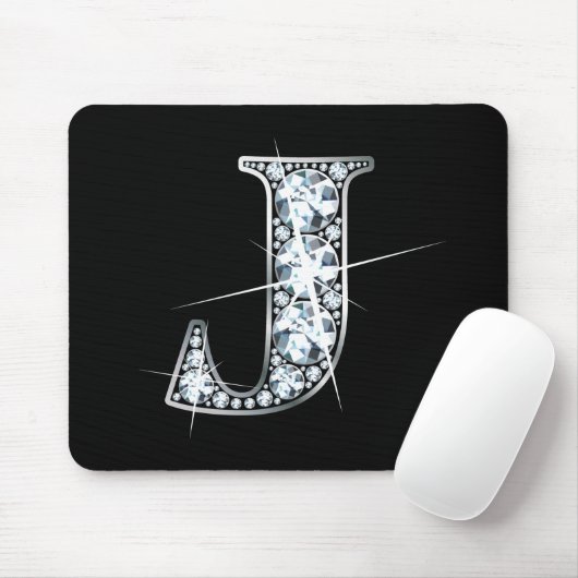 "J"-Imitats-"Diamond Bling"-Mousepad Mousepad (Mit Mouse)