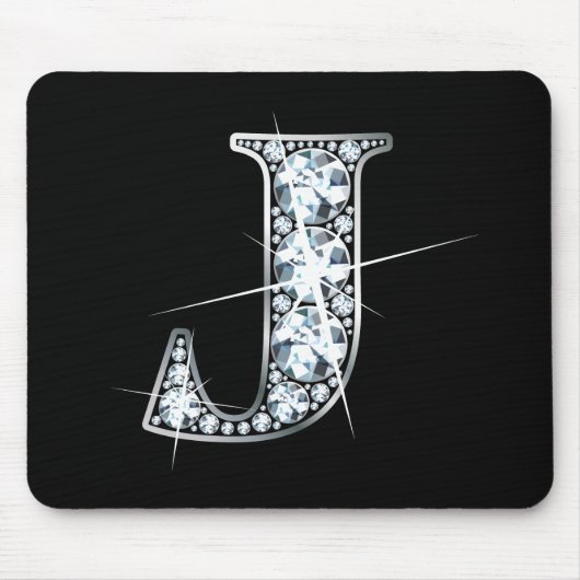 "J"-Imitats-"Diamond Bling"-Mousepad Mousepad (Vorne)