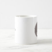 J Initial Floral Monogram Kaffeetasse (Mittel)