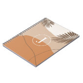 J - Initial Monogram Letter J Abstract Design Notizblock (Linke Seite)