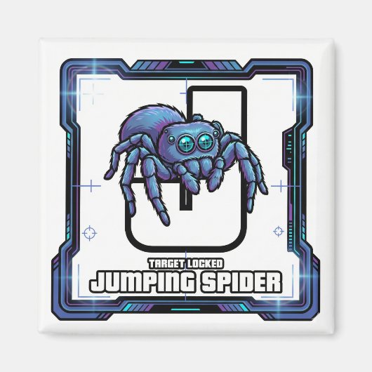 J is for Jumping Spider – GTA Style ABC Learning Magnet (Vorne)