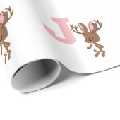 J ist für Jackalope Geschenkpapier (Rolleneckpunkt)