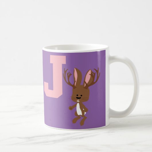 J ist für Jackalope Kaffeetasse (Rechts)