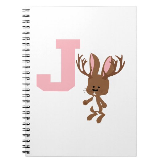 J ist für Jackalope Notizblock (Vorderseite)