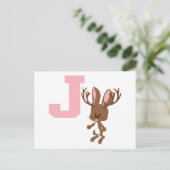 J ist für Jackalope Postkarte (Stehend Vorderseite)