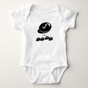 J ist für JAKE Monogramm Baby Strampler