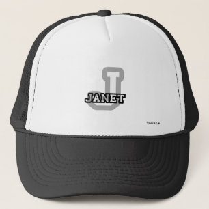 J ist für Janet Truckerkappe