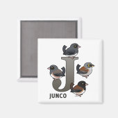 J ist für Junco Magnet (Vorderseite/Rückseite)